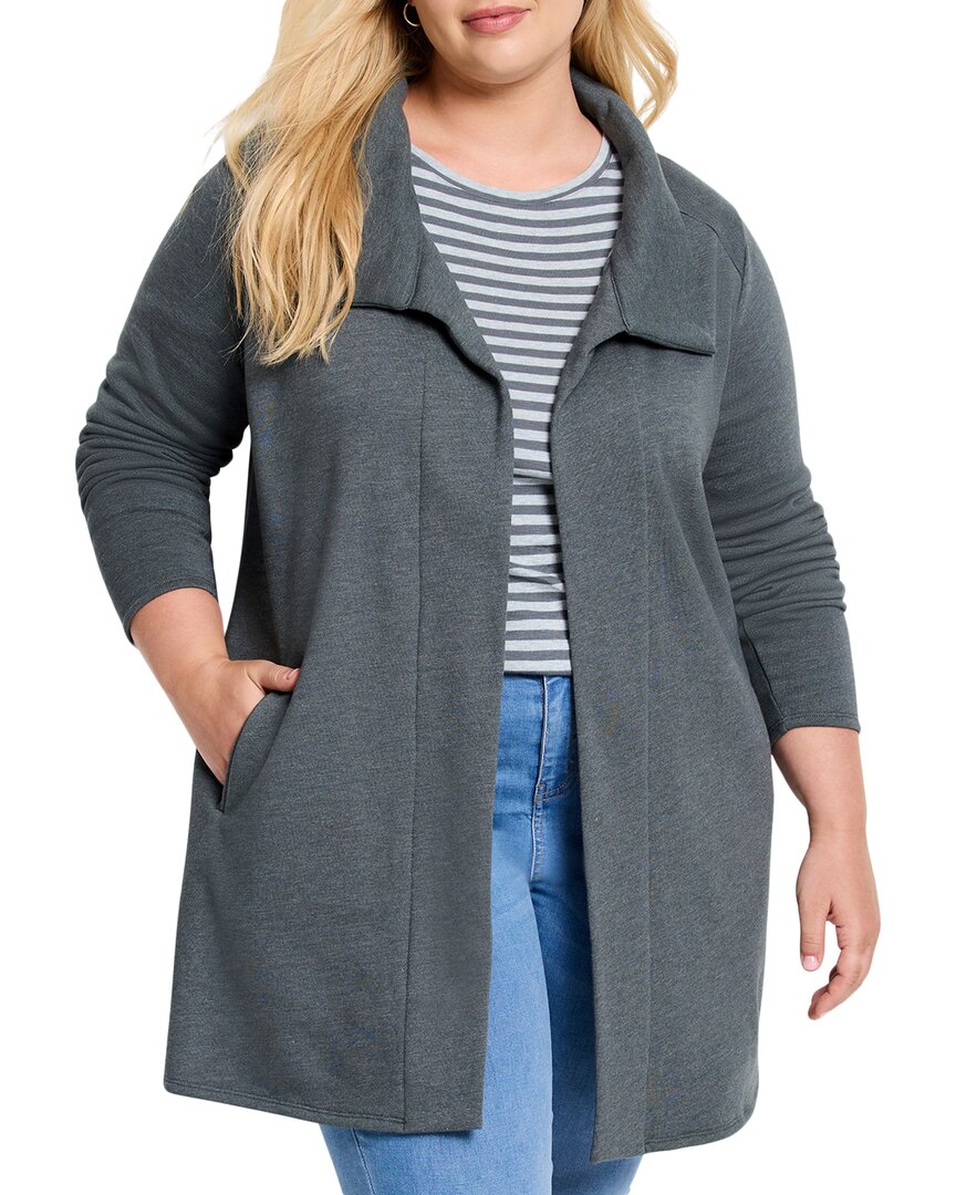 Nic + Zoe Nic+zoe Plus Around Town Jacket In Gray
