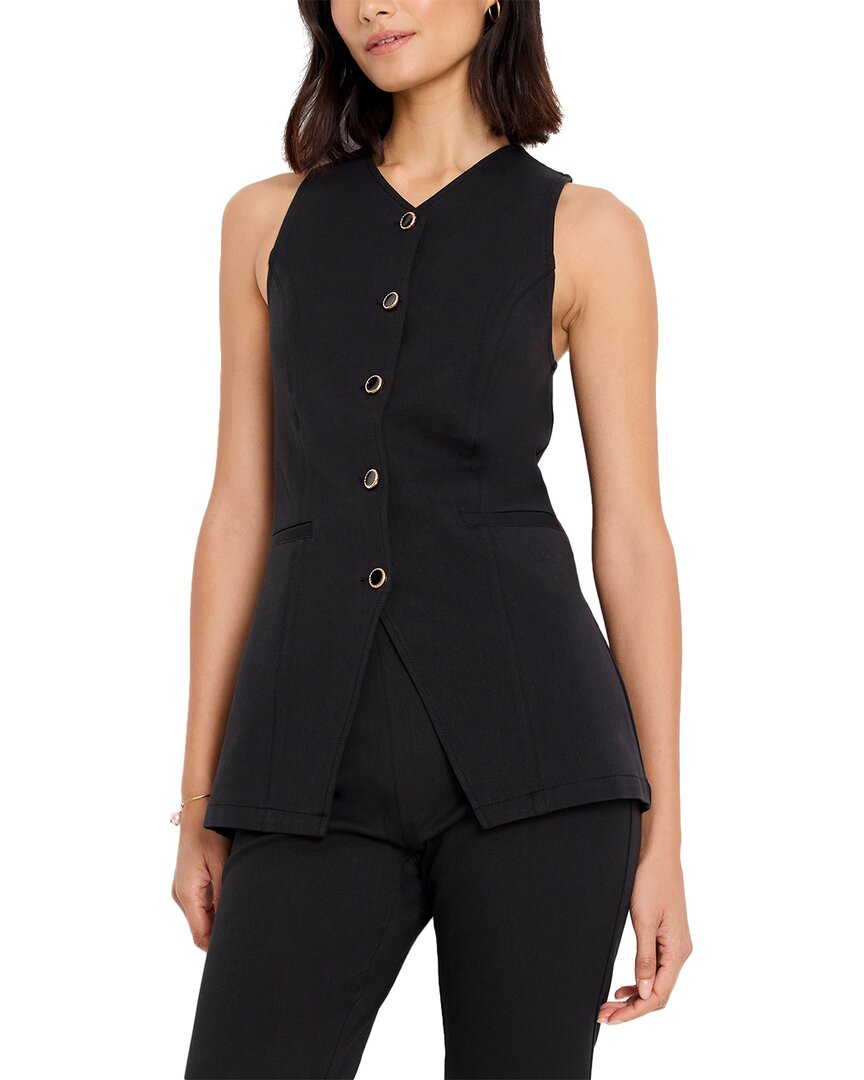 Nic + Zoe Nic+zoe Split Hem Vest In Black