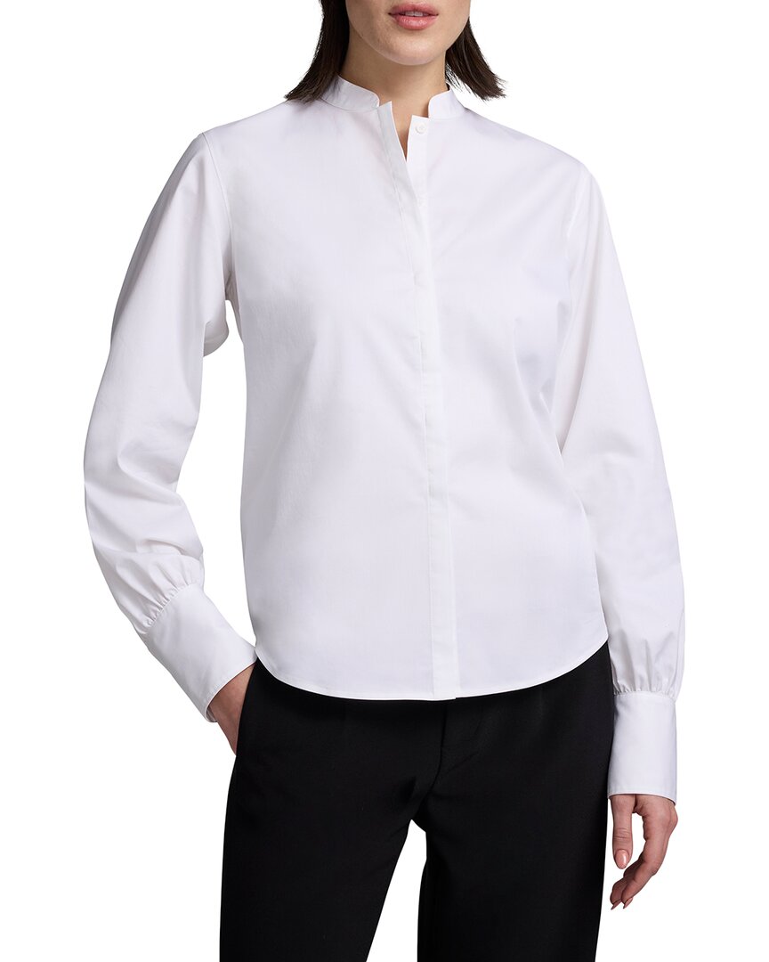 Nic + Zoe Nic+zoe Stretch Cotton Anywhere Shirt In White