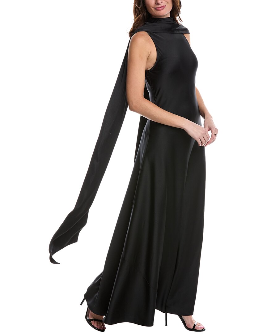 Reiss Keira High Neck Dress In Black
