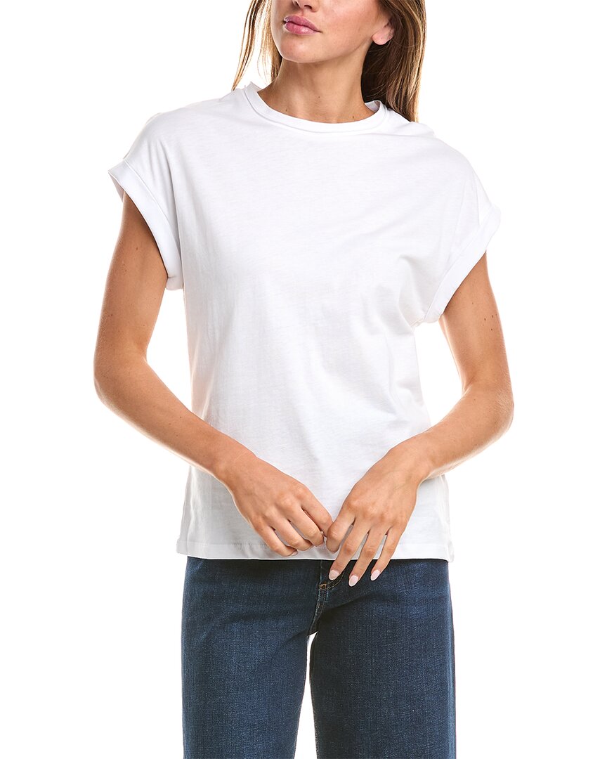 Reiss Trisa Crew Neck T Shirt In White