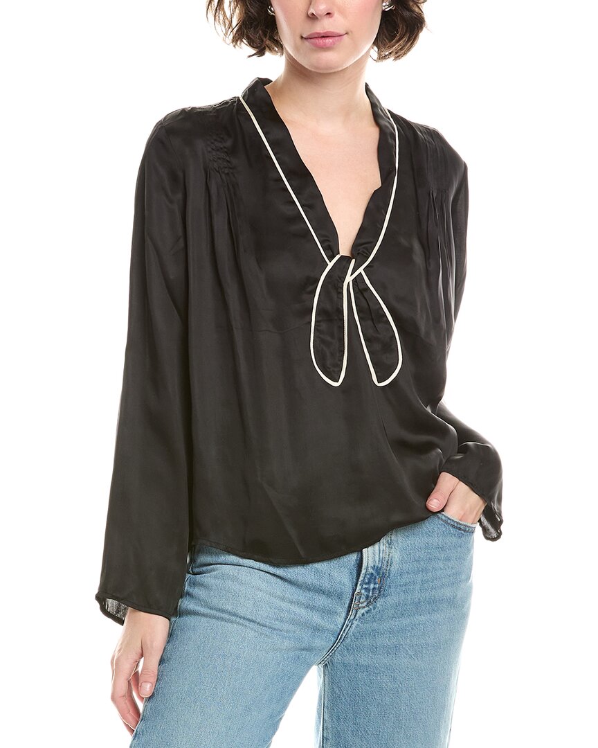 The Great Bow Tie Top In Black