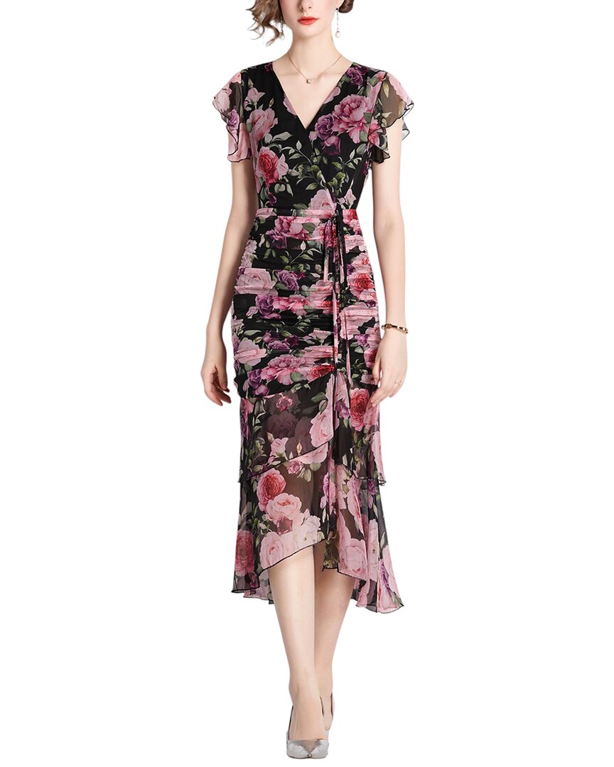 Dza Midi Dress In Multi
