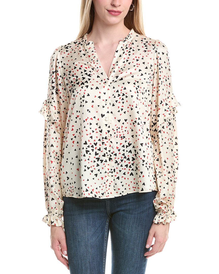 Hale Bob Silk-blend Top In Multi