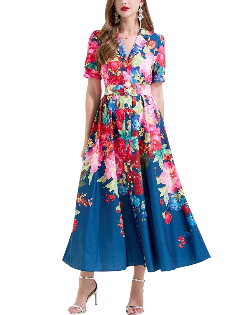 Vincent Midi Dress In Multi