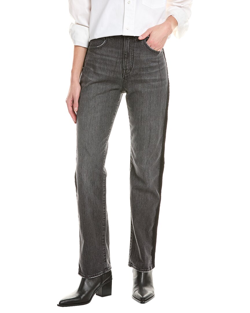 Madewell 90's Rojas Wash Straight Jean In Black