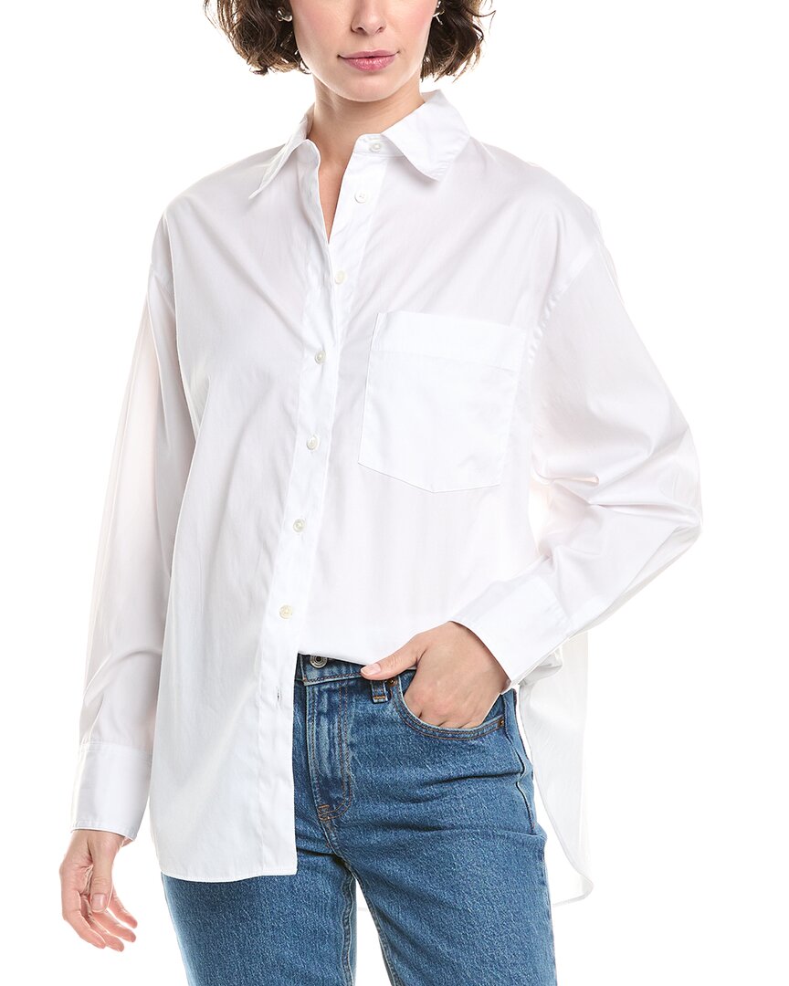 Madewell Oversized Button-up Shirt In White