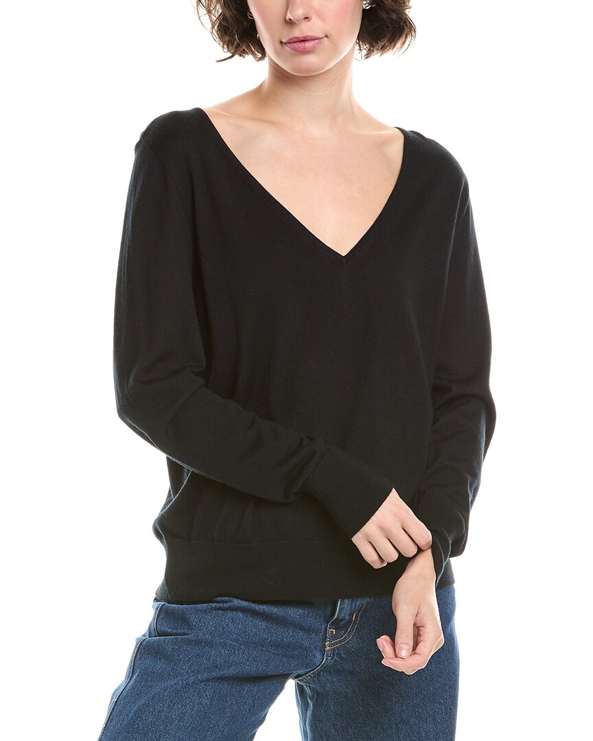 Madewell Belle Wool & Silk-blend Sweater In Black