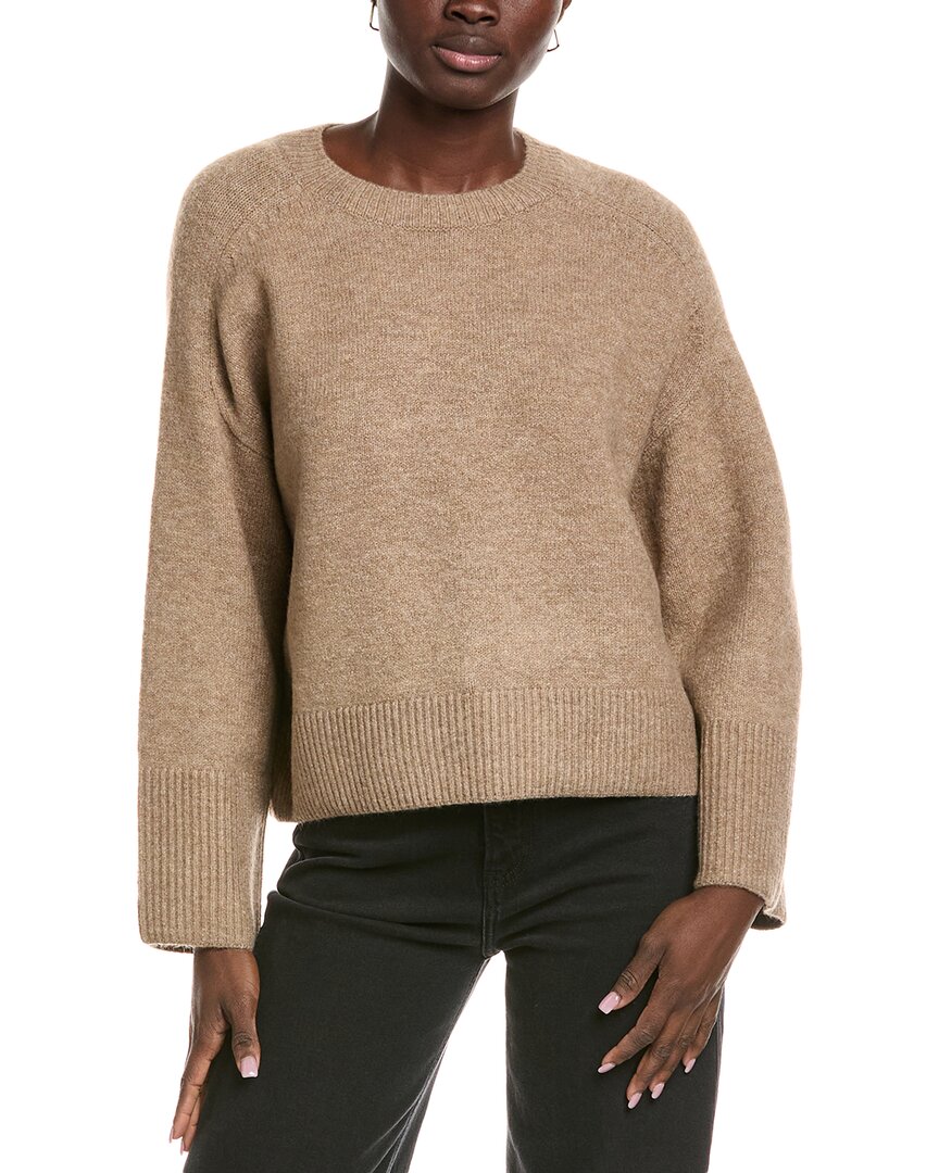 Vince Camuto Raglan Wide Sleeve Sweater In Brown