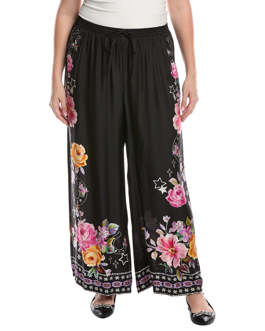 Johnny Was Plus Frankie Easy Silk-blend Pant In Multi