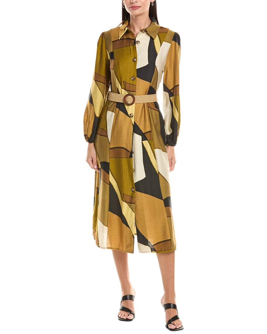 Anna Kay Midi Dress In Yellow