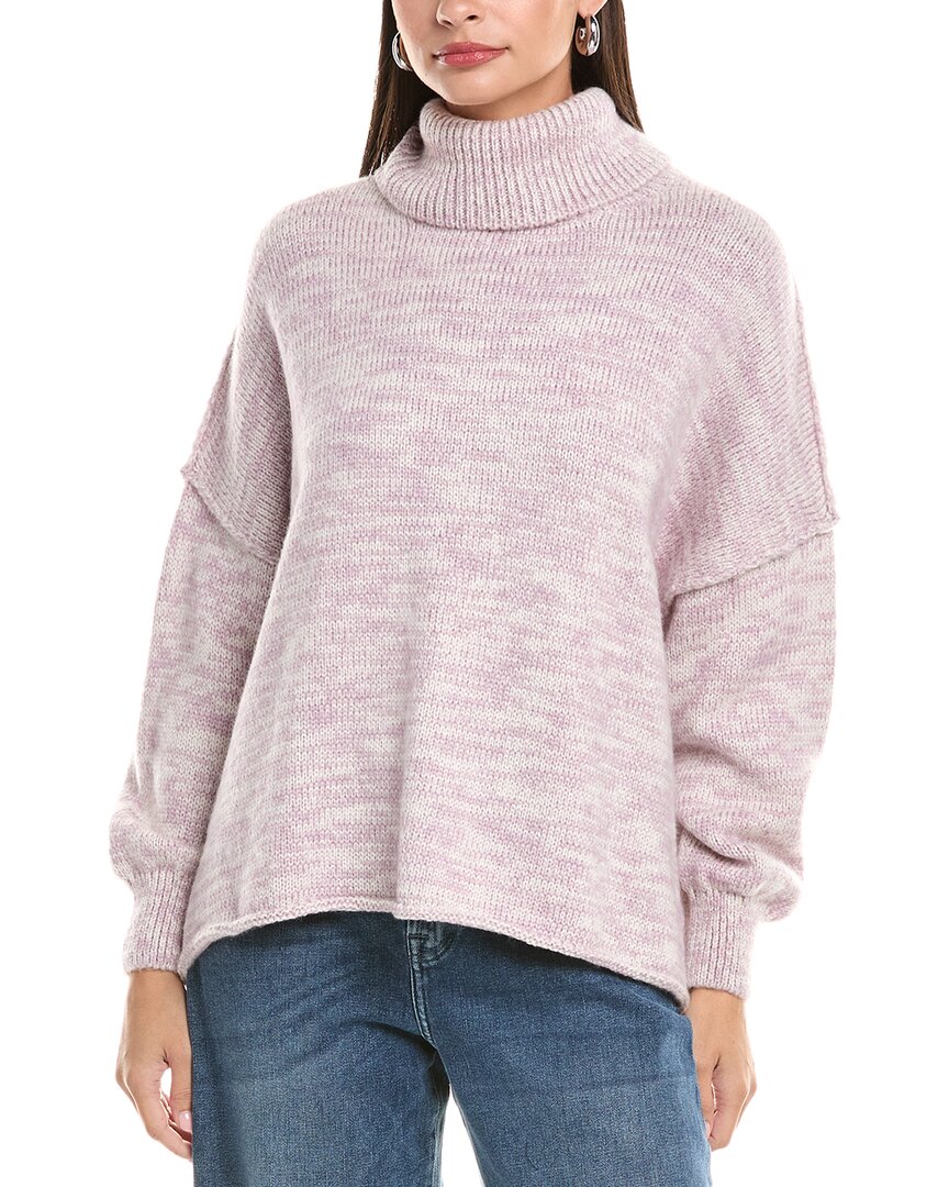 Anna Kay Turtleneck Sweater In Pink