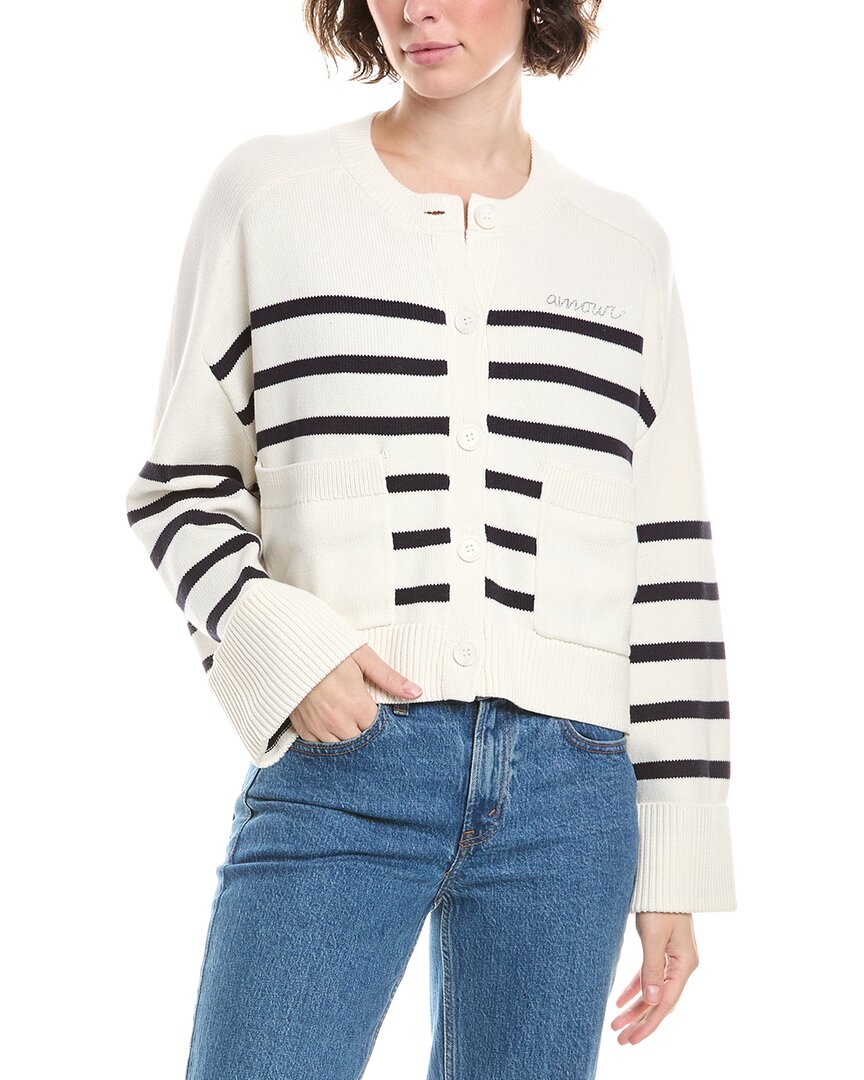 Cinq À Sept Berenice Amour Cardigan In White