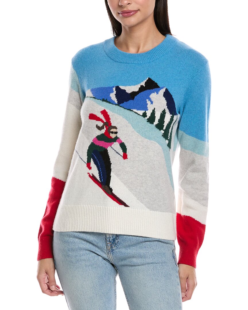Faherty Mountain Coaster Wool-blend Sweater In Multi