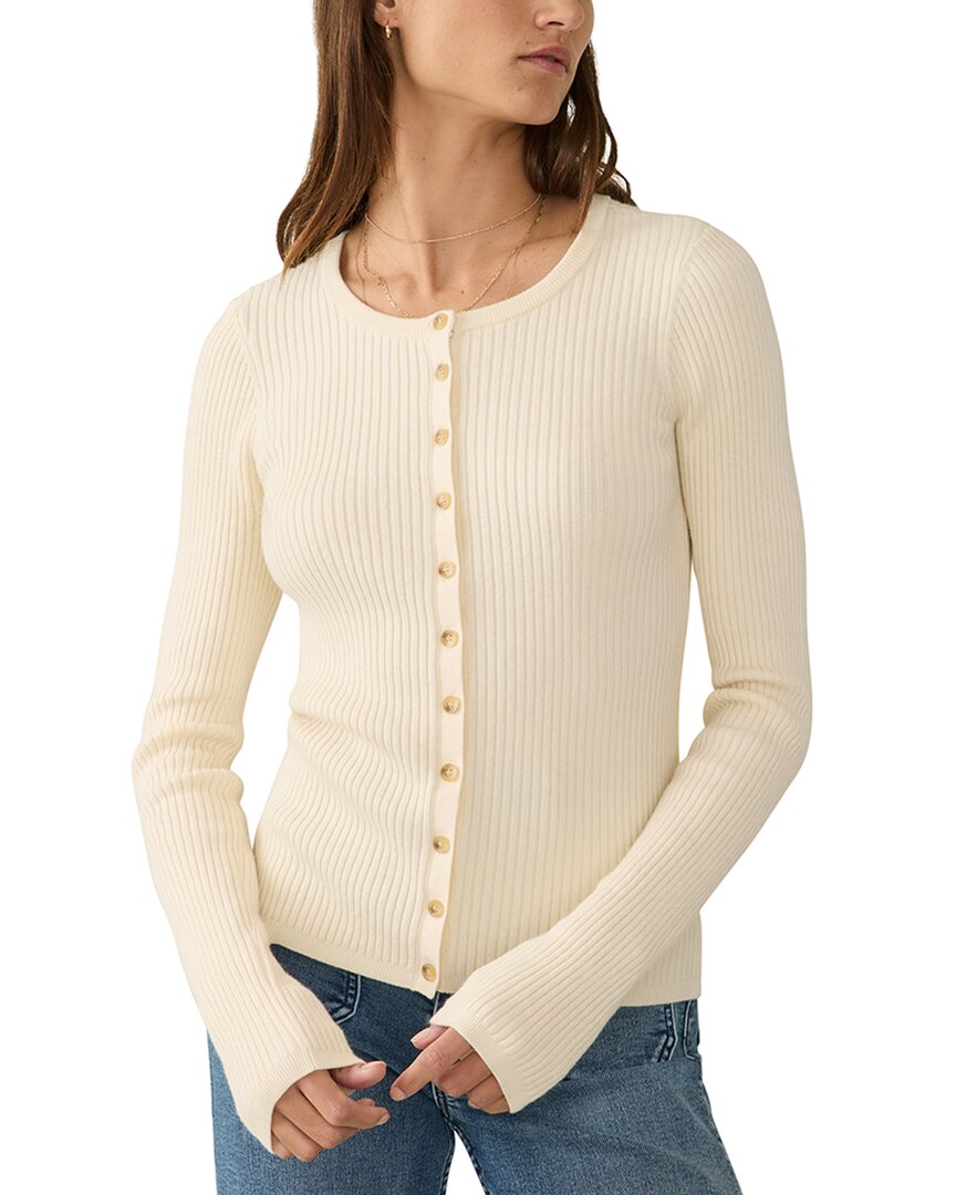 Faherty Milo Cashmere-blend Cardigan In Neutral