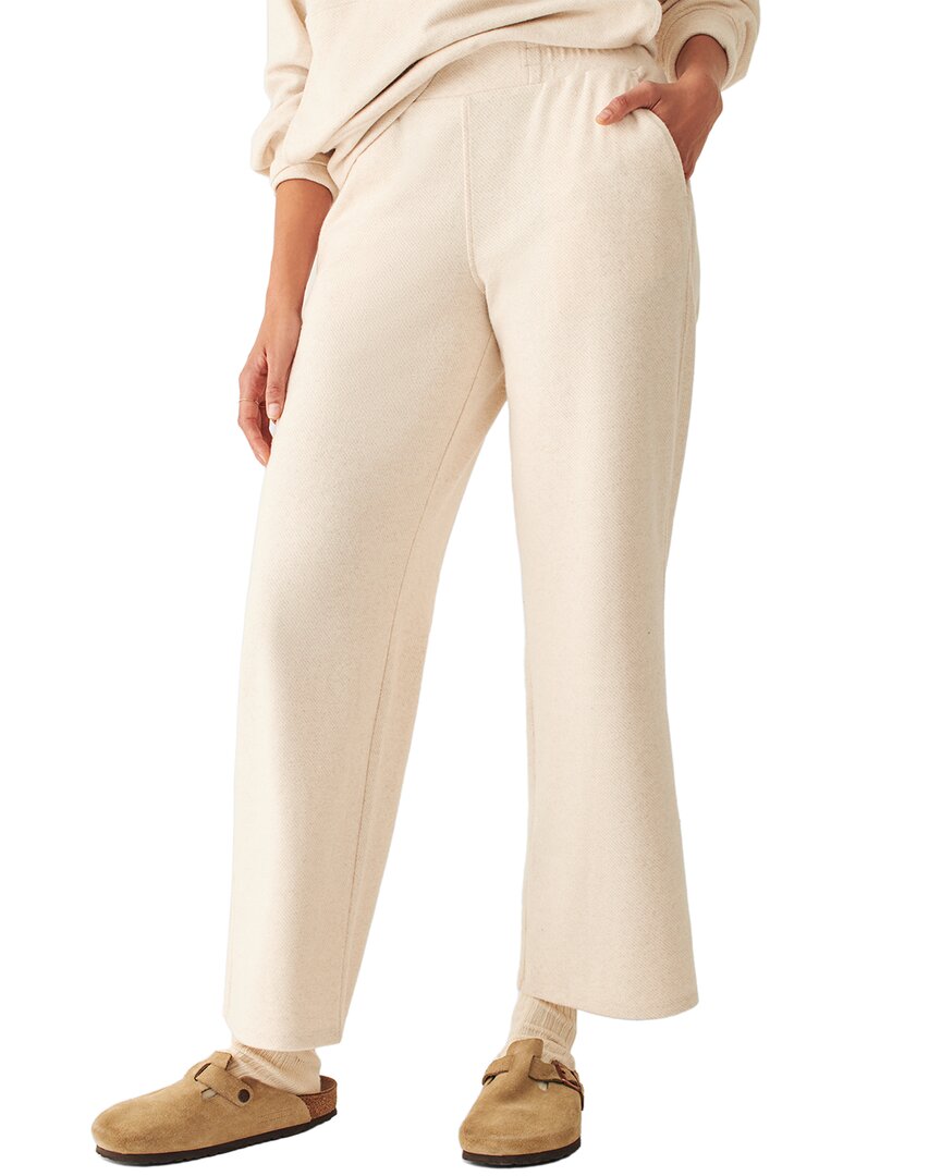 Faherty Legend Lounge Wide Leg Pant In Neutral