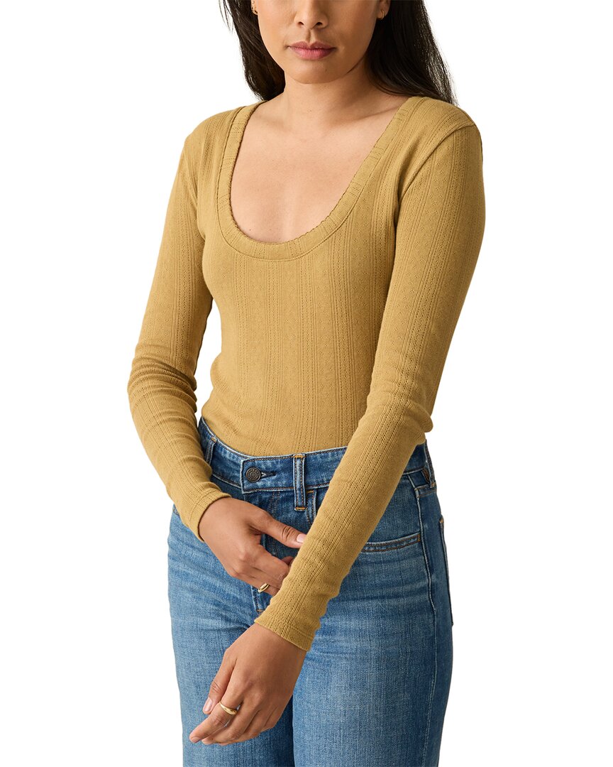 Faherty Pacific Pointelle Scoop Neck Camisole In Neutral