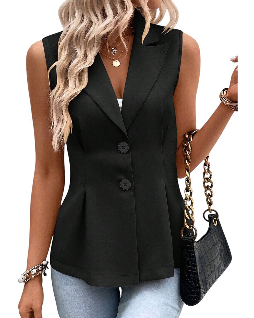 Bella Desert Vest In Black