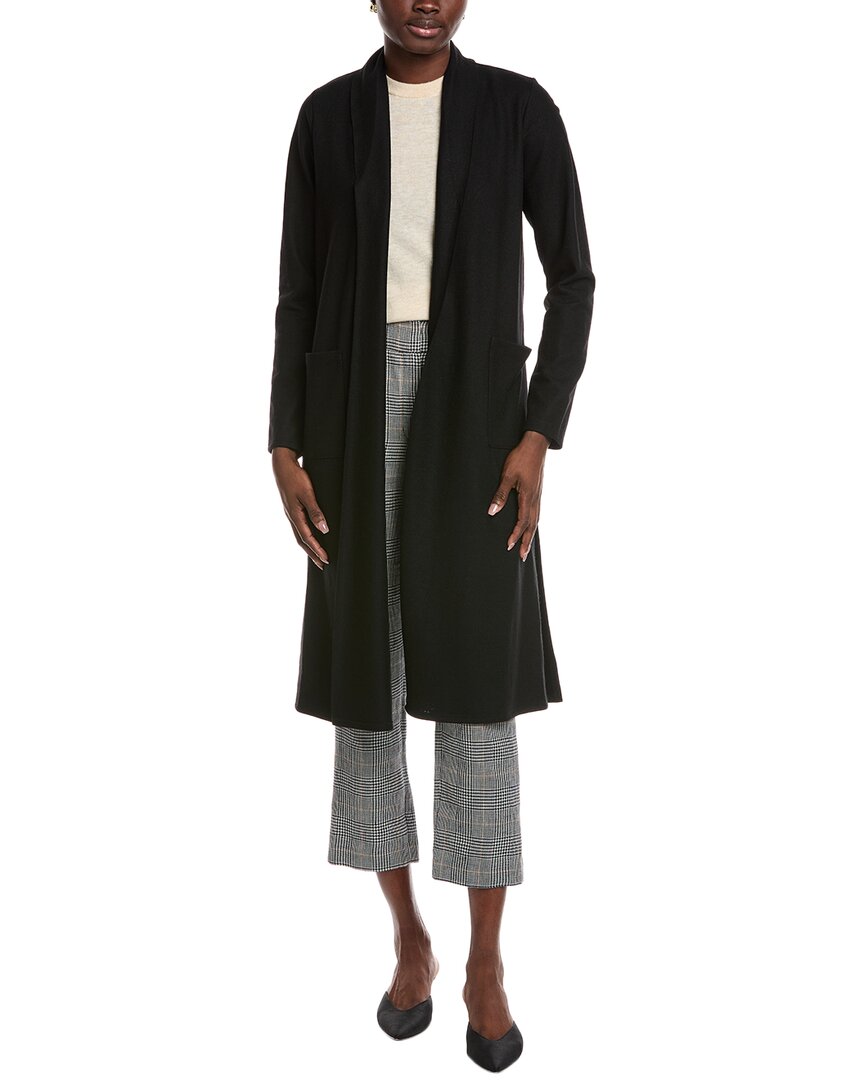 Eileen Fisher Petite Wool Jacket In Black