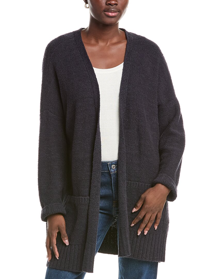 Eileen Fisher Plus Cardigan In Blue