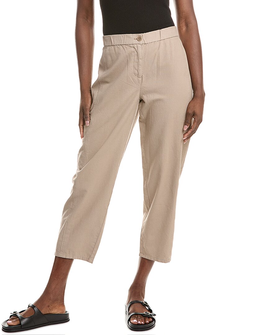 Eileen Fisher Petite Lantern Cargo Pant In Black