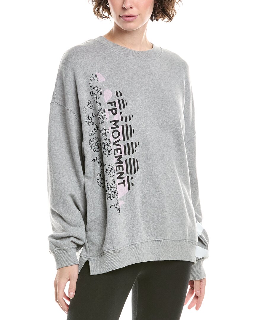 Free People Movement All Star Logo Pullover In Gray