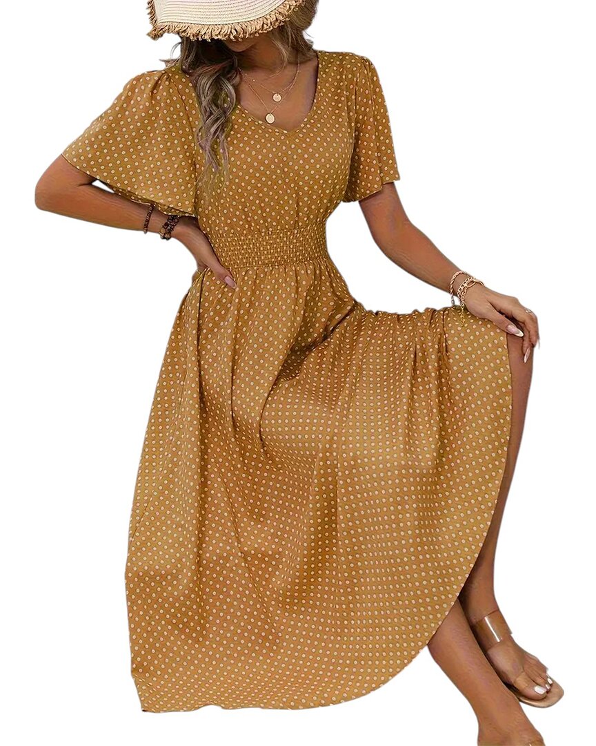 Lily Kim Maxi Dress In Brown