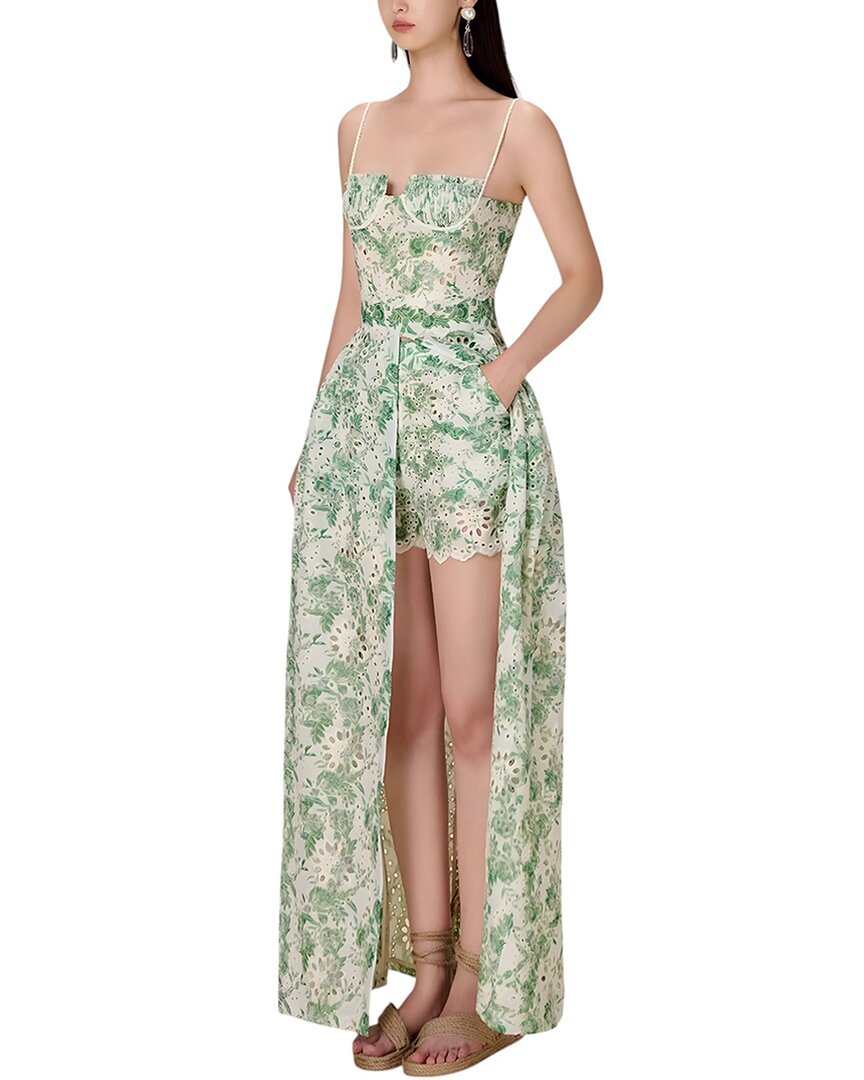 Linda Charm 2pc Dress & Short Set In Green