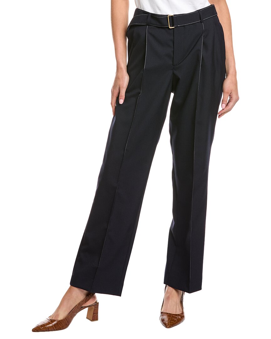 Officine Generale Marilou Wool Pant In Blue