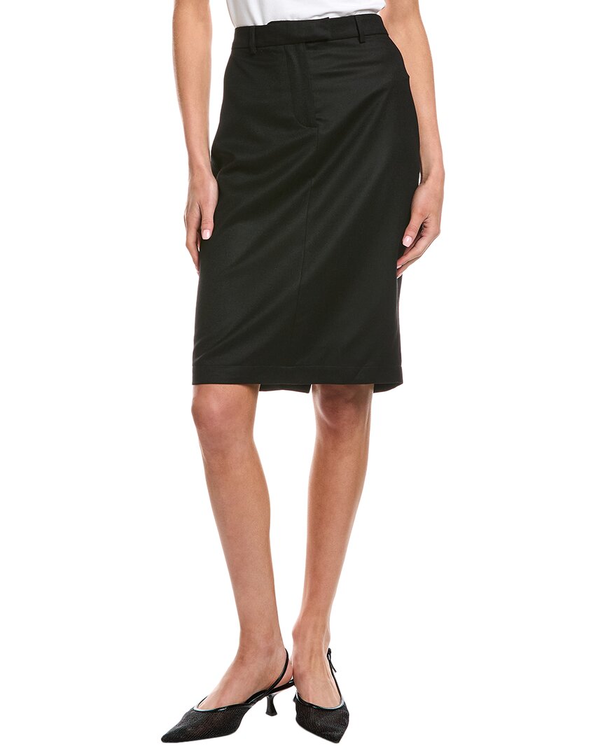 Officine Generale Auberie Wool Skirt In Black