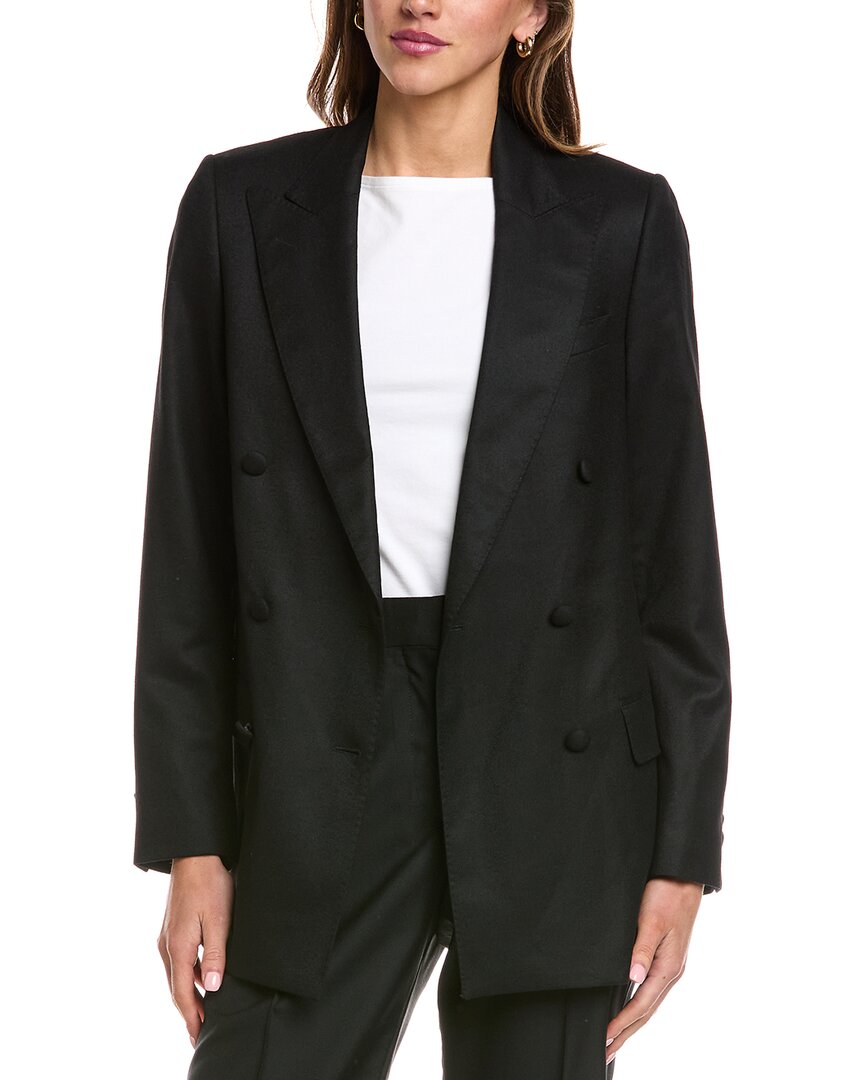 Officine Generale Manon Wool Jacket In Black