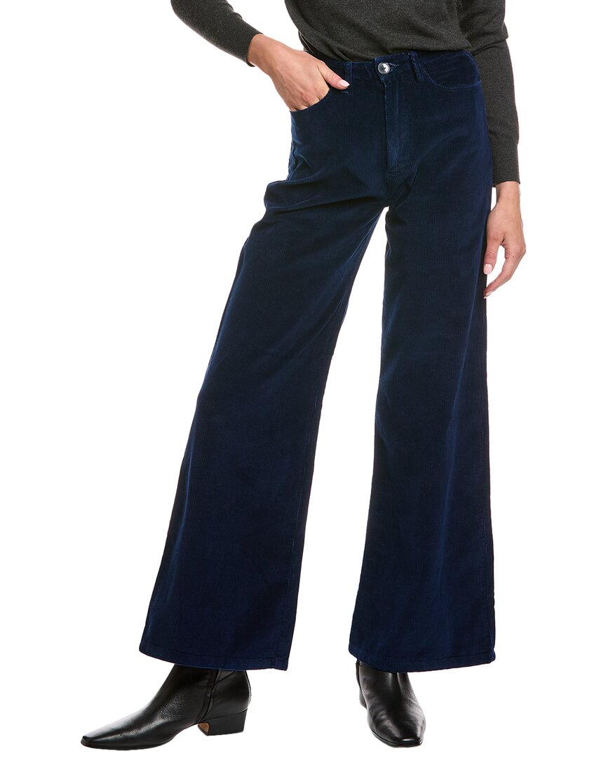 Officine Generale Romy 5-pocket Corduroy Pant In Blue