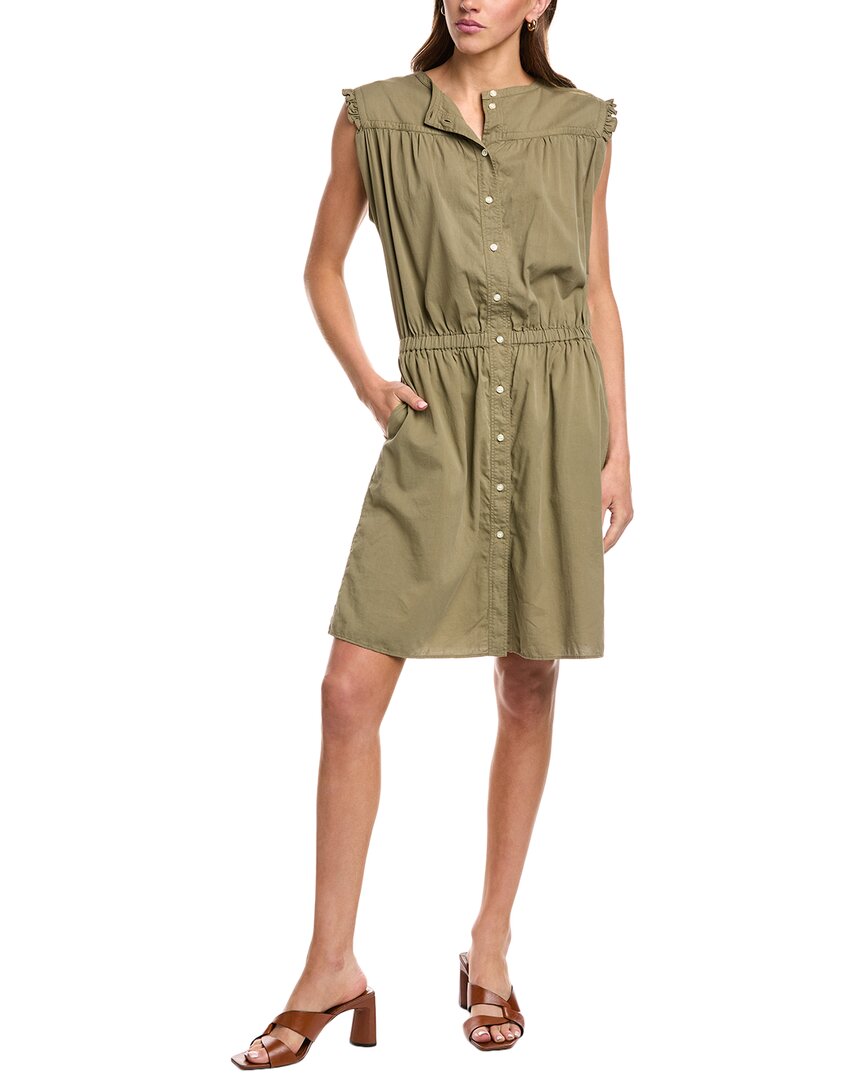 Officine Generale Aude Mini Dress In Gray
