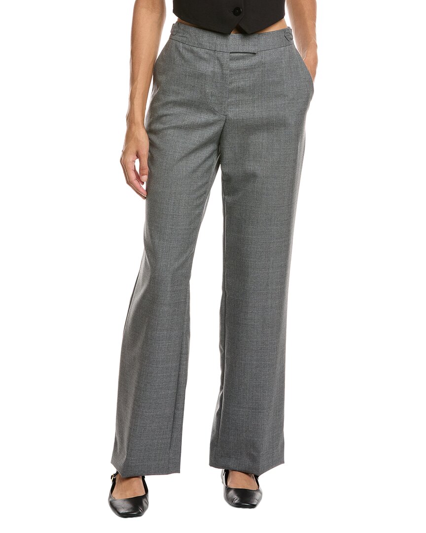 Officine Generale Ilenia Wool Pant In Gray