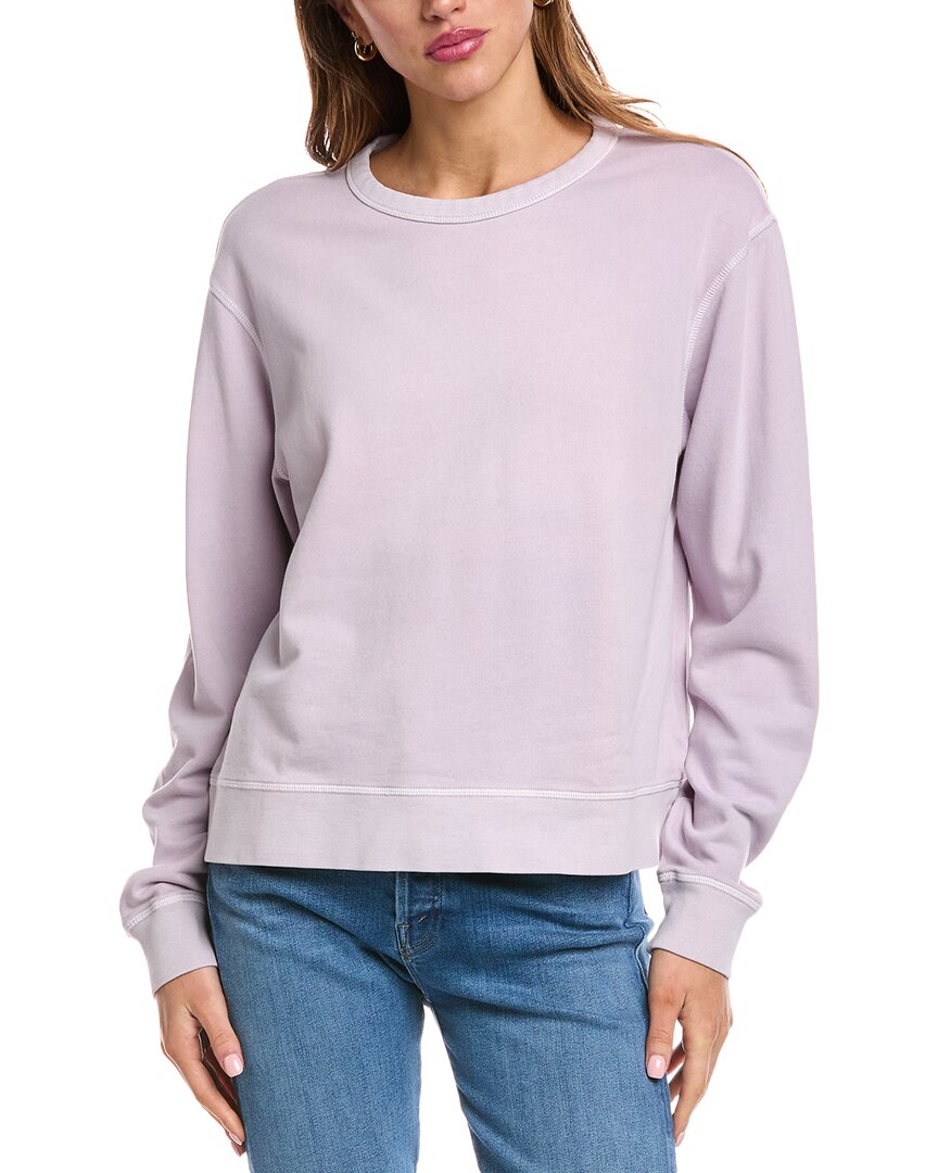 Officine Generale Delphine Pigment-dyed Sweatshirt In Purple