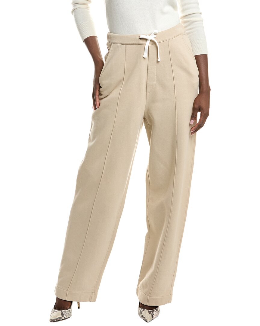 Officine Generale Coby Garment-dyed Sweatpant In Neutral