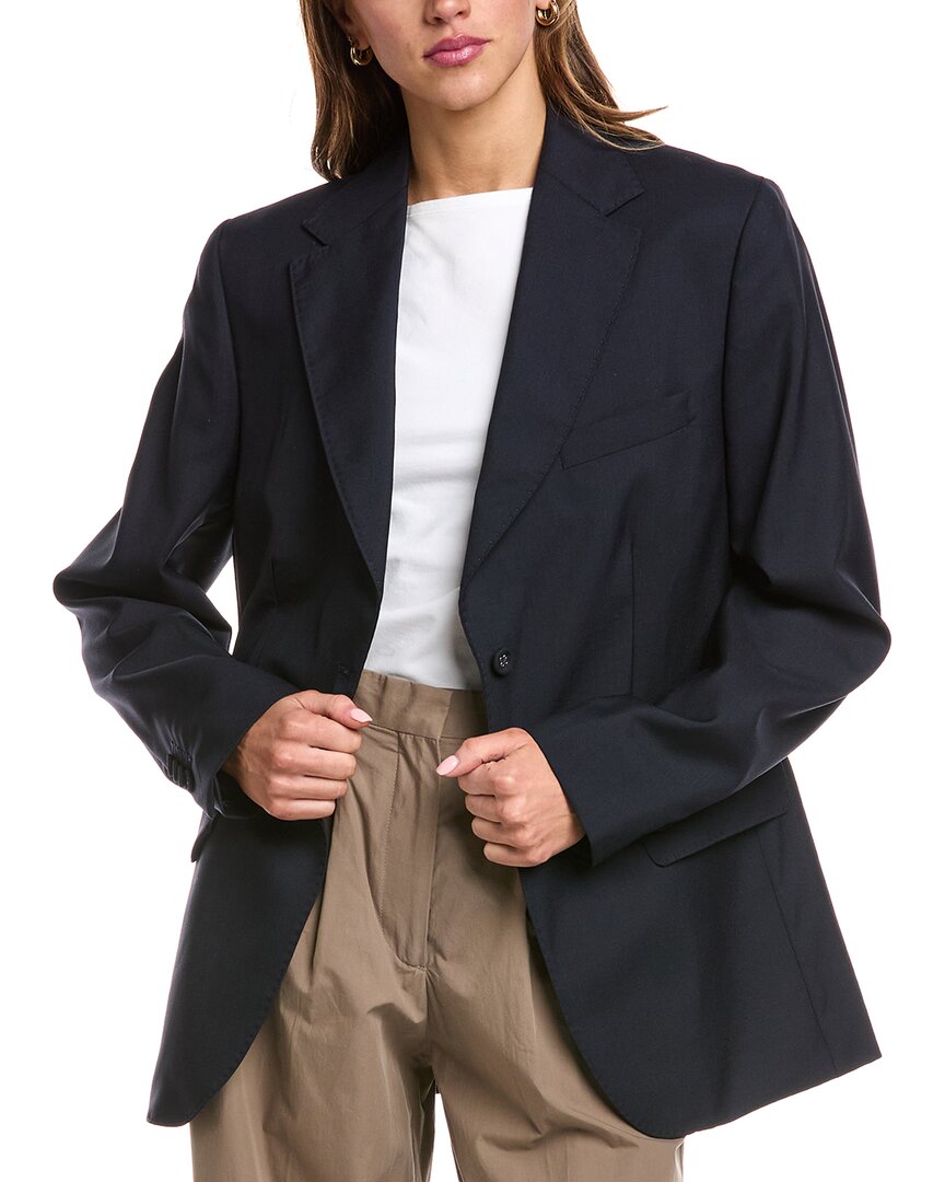 Officine Generale Giovanni Wool Jacket In Blue