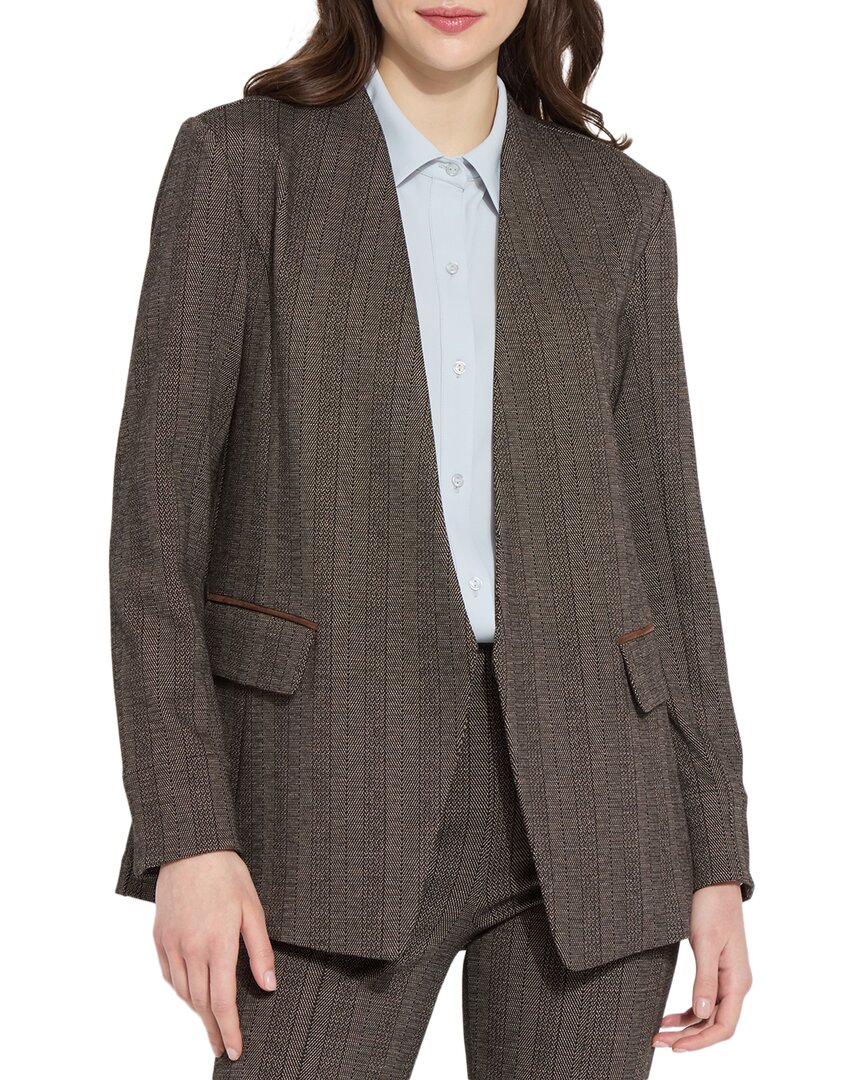 Lyssé New York Lysse New York Robin Ponte Blazer In Brown