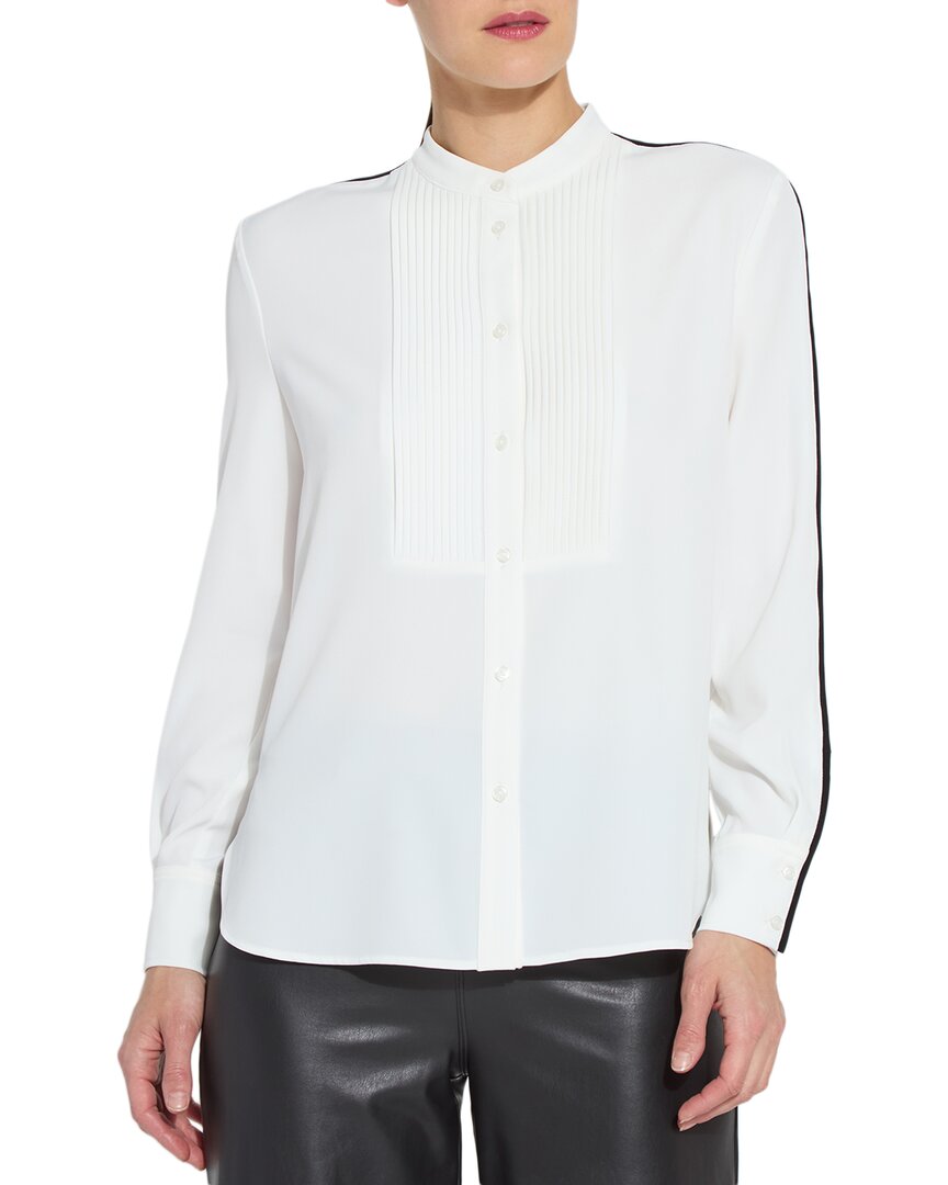 Lyssé New York Lysse New York Josephine Tuxedo Shirt In White