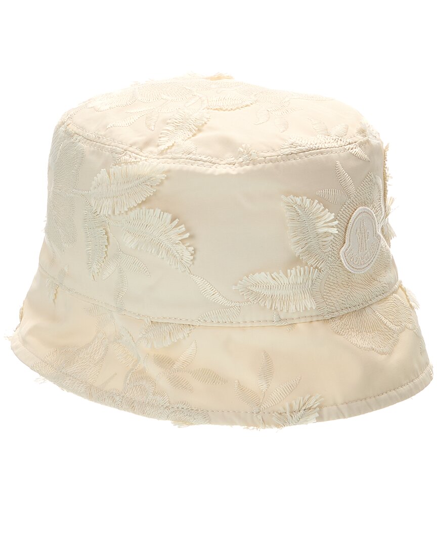Moncler Floral Bucket Hat In White