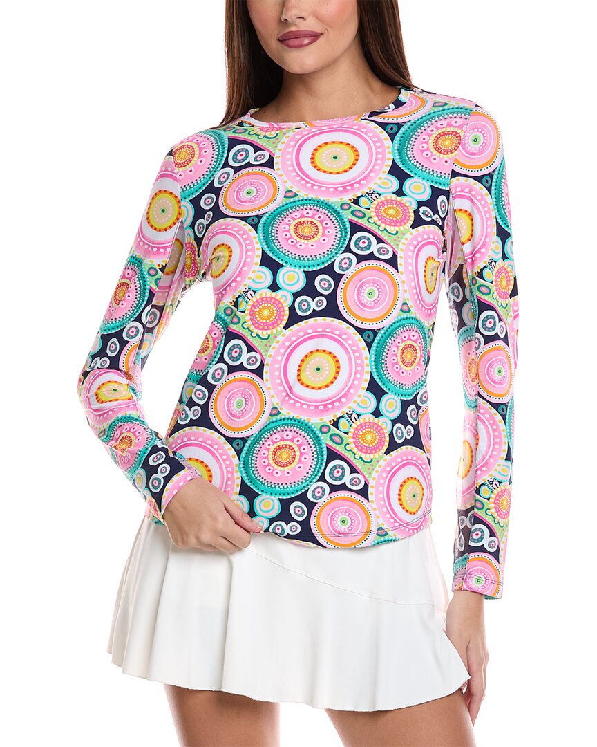Ibkul Leona Long Sleeve Top In Multi