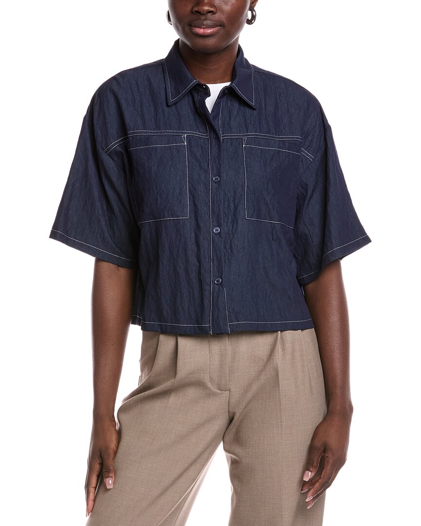 Gracia Boxy Top In Blue