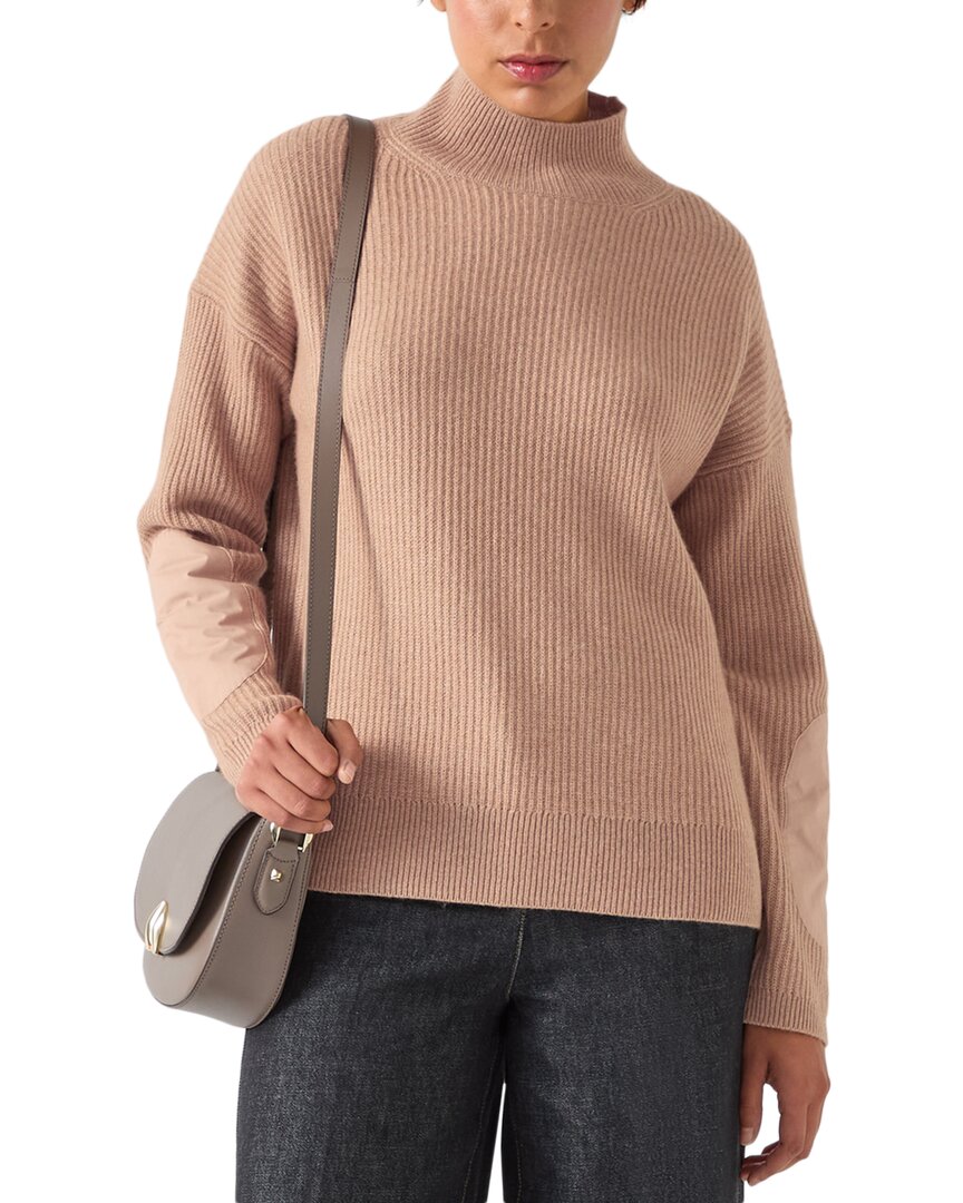 Lk Bennett Everly Wool & Cashmere-blend Knitted Top In Multi
