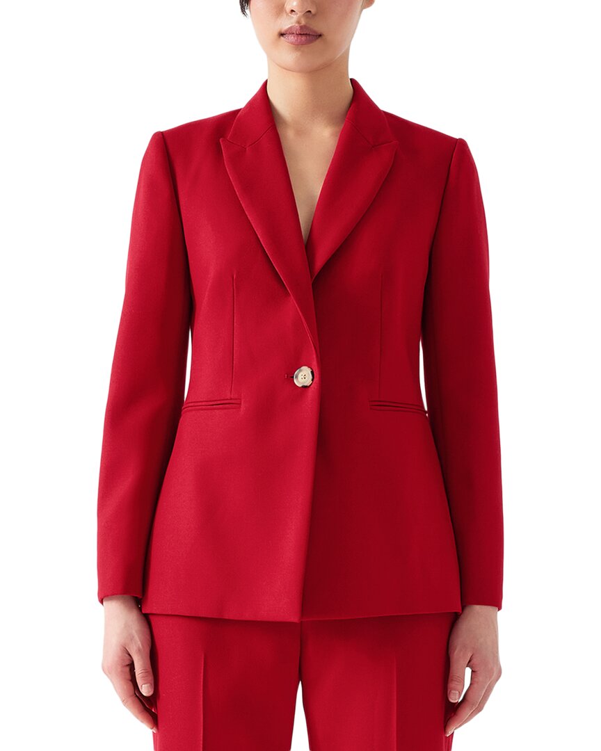 Lk Bennett Mya Jacket In Red