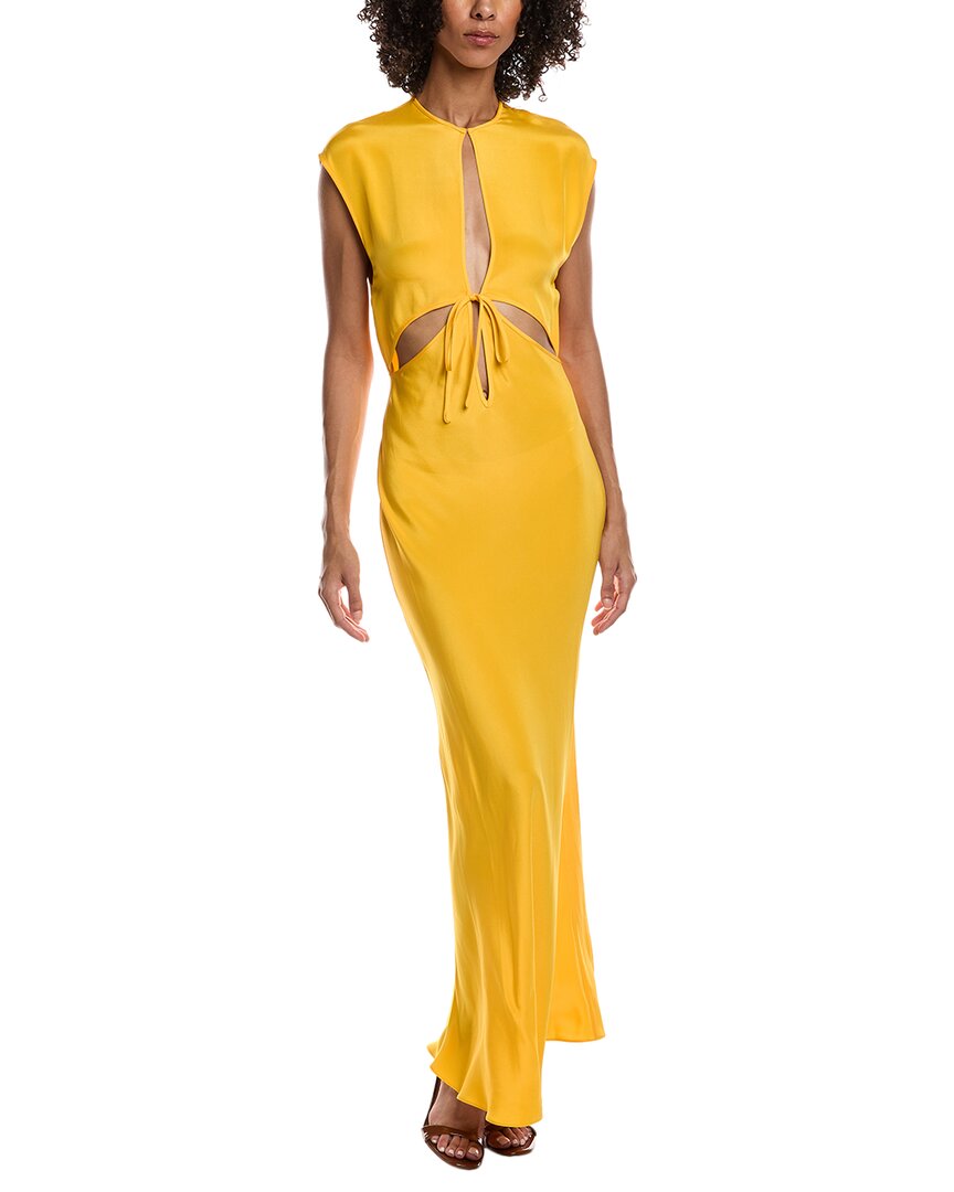 Christopher Esber Maxi Dress In Yellow