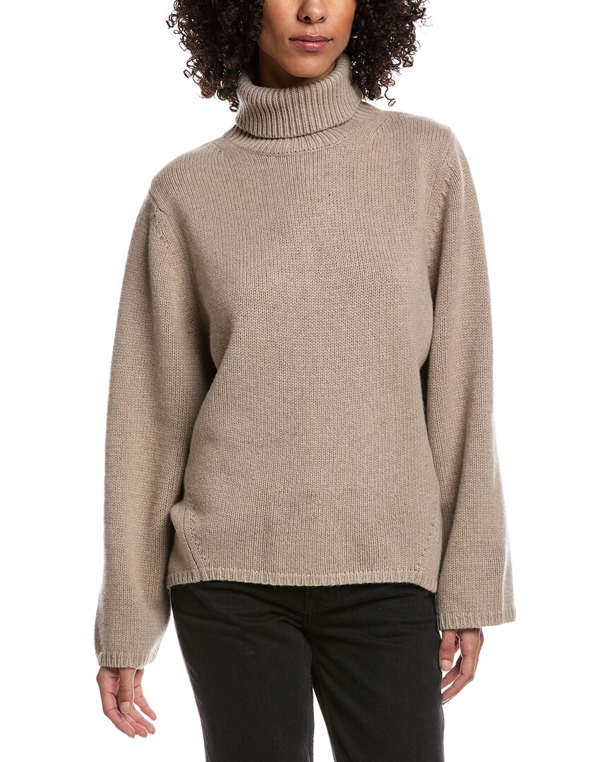 Totême Toteme Wool & Cashmere-blend Sweater In Brown