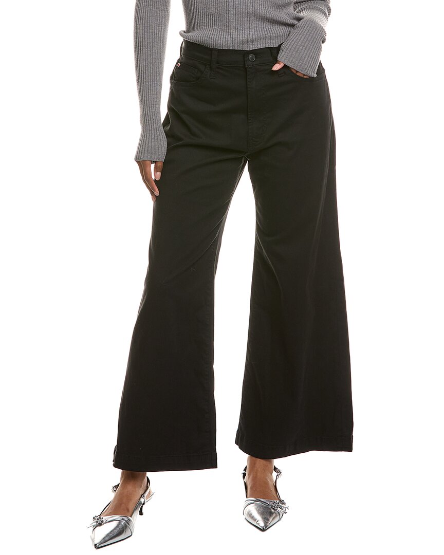 Hudson Jeans Jolene Black Wide Leg Jean In Brown