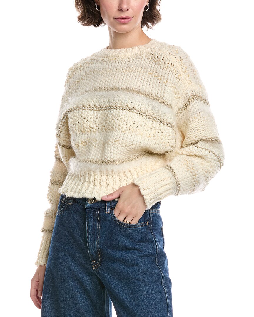 Frame Wool-blend Sweater In Neutral