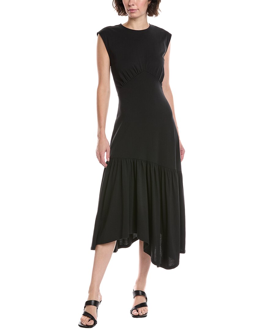 Frame The Gathered Dress In Black