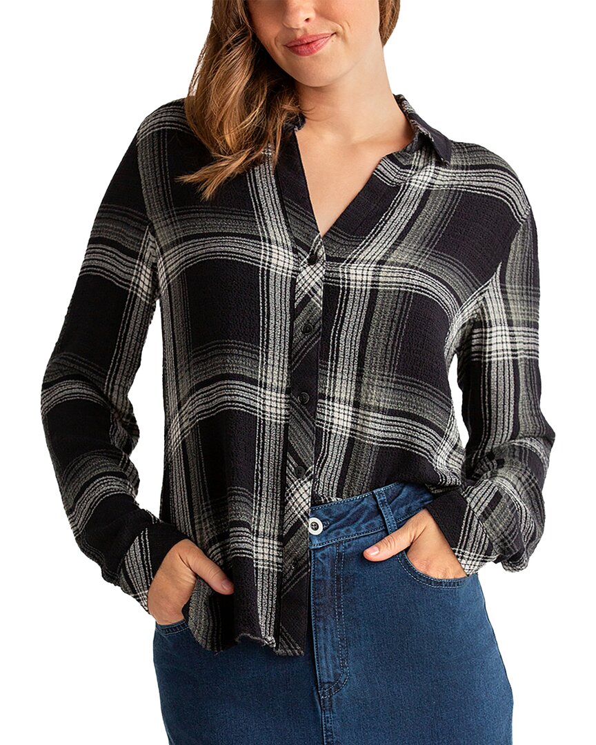 Bella Dahl Button Down Blouse In Multi